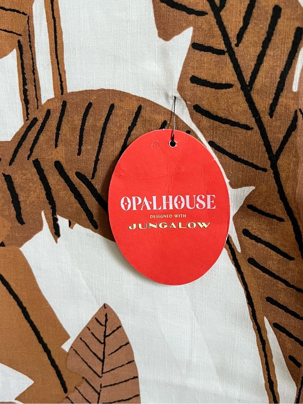 NWT OpalHouse Jungalow Paradise Print Shower Curtain 72”x72”